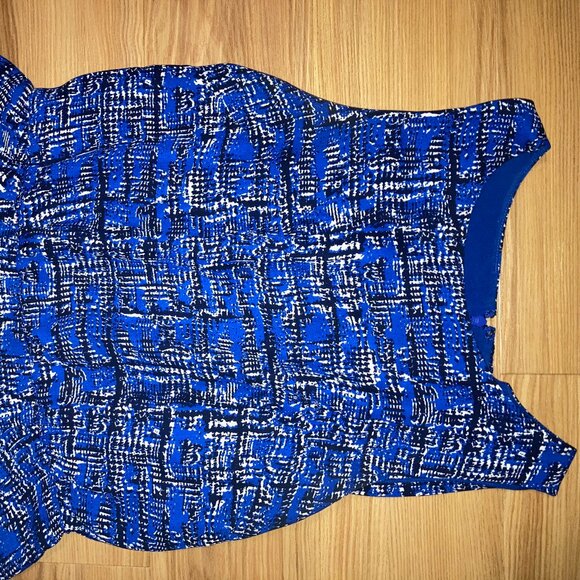 Banana Republic Blue Cocktail Dress with Ruffles - Picture 7 of 8